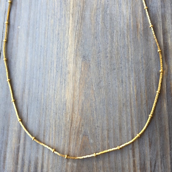 Madewell Gold Tone Beaded Versatile Necklace! EUC